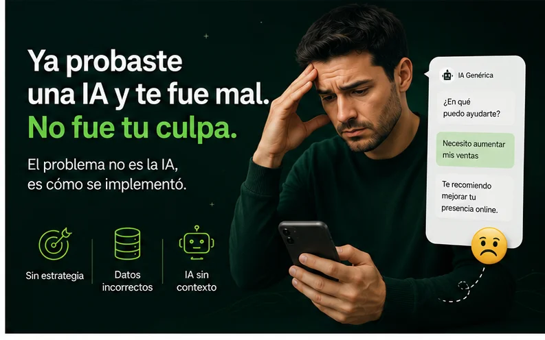 Imagen del artículo: Ya probaste una IA y te fue mal. No fue tu culpa.